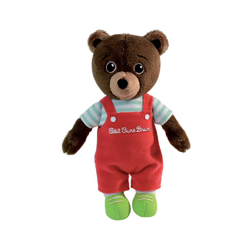  petit ours brun peluche écolier 15 cm 